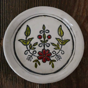 Wee Plate Set 2 - (four flowery dishes)