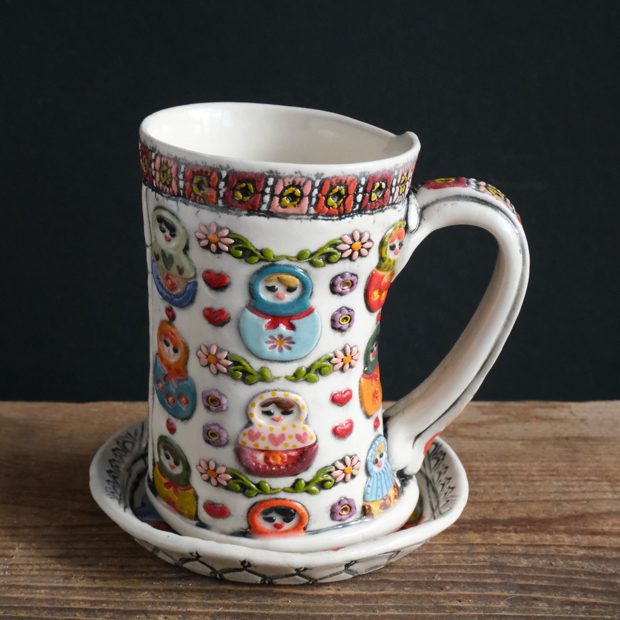 Matryoshka Mug and Coaster Set