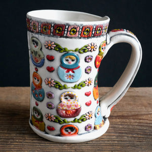 Matryoshka Mug and Coaster Set