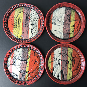 R&C Snack Plates (Set of four)